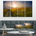 thumbnail image 1 of Sunset in Field of Grain Panorama - Landscape Canvas Art Print, 1 of 4