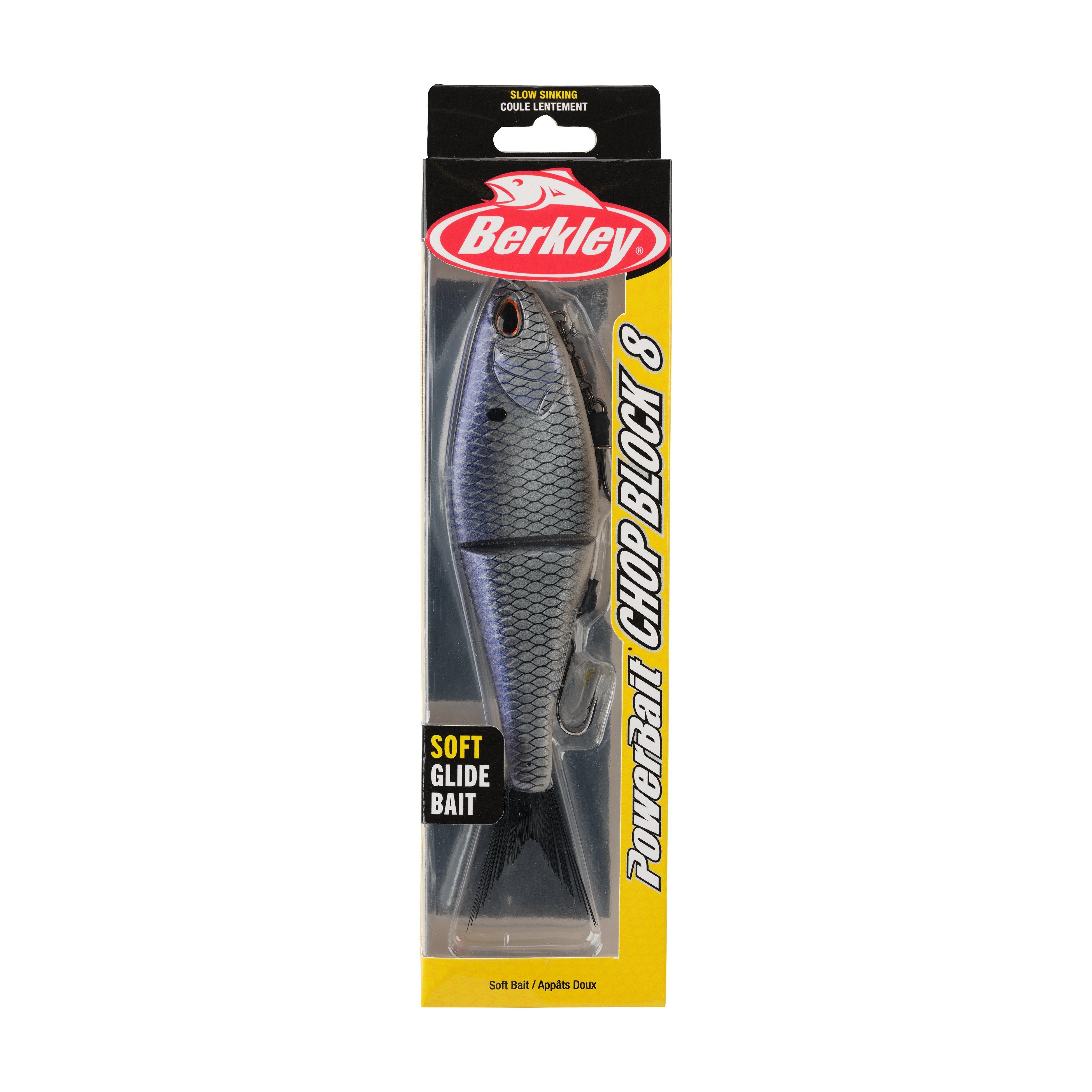 Berkley PowerBait® Chop Block, 8 in, Chrome Gizzard