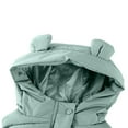 thumbnail image 6 of Kids Puffer Vest with Hooded Bear Ear Sleeveless Lightweight Outerwear Jackets & Vests Winter Vest Kids Clothes Girls 3-4 Years, 6 of 7
