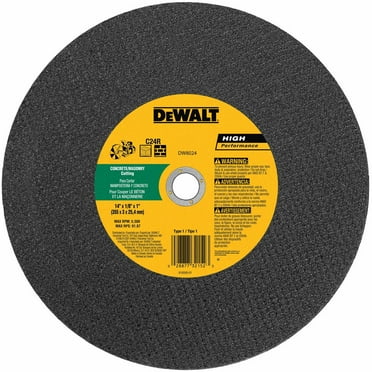 Black & Decker DW8024 Cut-off Wheel Concrete Port Saw 14"x5/32"x1"