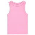 thumbnail image 4 of BTween Girls 4 Pack Ribbed Tank Tops Sleeveless Cotton Blend Tees for Everyday Wear, Layering, or Summer Outfits (Sizes 4-14), 4 of 5