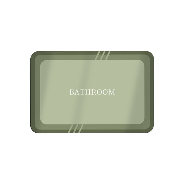 Alfombra de la Sala de Lavandería Bañera Alfombra - Altamente Absorbente Seco - Respaldo de Goma Antideslizante Lavable Alfombra de Piso de Baño Bañera Ducha Alfombra de Ducha Delantera -16x24- Alfomb