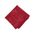 thumbnail image 2 of Elrene Home Fashions Poinsettia Elegance Jacquard Holiday Napkins, Set of 4, Red, 17" x 17", 2 of 4