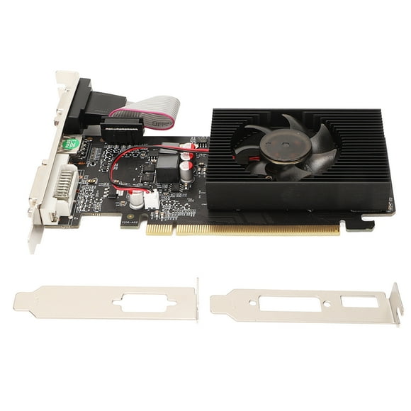 Graphics Card, Support VGA DVI GT220 1GB DDR3 PC Graphics Card HD Multimedia Interface Quiet Operation Support DirectX 10.1 With 2 Bracket For Desktop Computer