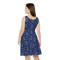 thumbnail image 2 of Women Diwali Denim Print Skater Dress, Denim Print Poly-Span Dress - 46, 2 of 6