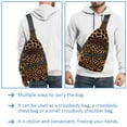 thumbnail image 3 of ERJLKXP Fashion Leopard Print Small Mens Women Crossbody Chest Bag, Travel Over Shoulder Sling Bag Backpack Men Side Bag,Daypack, 3 of 6