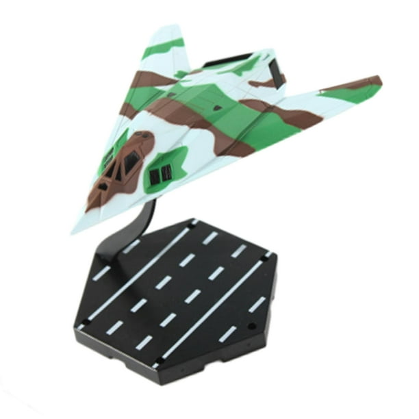 Modelo de avión F117 a escala 1/144 con soporte de exhibición, decoración de escritorio, regalo equipo 412