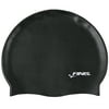 FINIS Silicone Adult Swim Cap In Black, One Size