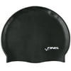 FINIS Silicone Adult Swim Cap In Black, One Size