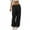 Black, variant on XIAONU Womens Pants Oversized Drawstring Straight-Leg Cargo Pants Solid Color baggy pleasure Trousers With Pockets