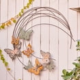 thumbnail image 2 of LuxenHome Metal Butterflies Moon Indoor/Outdoor Wall Decor, 2 of 7