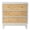 White, variant on COZAYH 3-Drawer Farmhouse Dresser, Rustic Ring Motif Nightstand, White