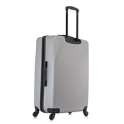 DUKAP Discovery 3-Piece Hardside Luggage Sets with Spinner Wheels, Handle and Trolley, (20/24/28), Silver