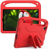 Dteck Case for Samsung Galaxy Tab A 10.1" T510/T515 (2019) 10.1-inch,Kids Friendly EVA Foam Case Lightweight Shockproof Convertible Handle Kickstand Cover,Red