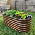 thumbnail image 6 of SnugNiture 2pcs Raised Garden Bed,4x2x2ft Galvanized Metal Planter Box Outdoor Planter for Backyard Vegetable and Plant Growing, 6 of 9