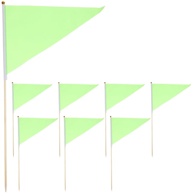 SHISUYAN 8Pcs Lawn Marking Flags Bright Color Landscape Flags Construction Marker Flags