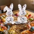 thumbnail image 6 of Lilixerw Chinese Style Blue and White Porcelain Fabric Easter Bunny Ornament,Easter Rabbit Doll Table Centerpiece,Holiday Home Decor,Gift,Spring Festival Ornament, 6 of 6