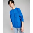 thumbnail image 1 of And Now This Men’s Solid Fleece Sweatshirt, Blue, X-Large, 1 of 1