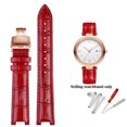 thumbnail image 3 of Correa de reloj de piel de vaca para Ros-sini 516752 616764 517784 5758G Correa de cadena de reloj con muesca Pulsera roja para hombres y mujeres 14 mm 16 mm 18 mm, 3 of 5