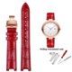 thumbnail image 3 of Correa de reloj de piel de vaca para Ros-sini 516752 616764 517784 5758G Correa de cadena de reloj con muesca Pulsera roja para hombres y mujeres 14 mm 16 mm 18 mm, 3 of 5