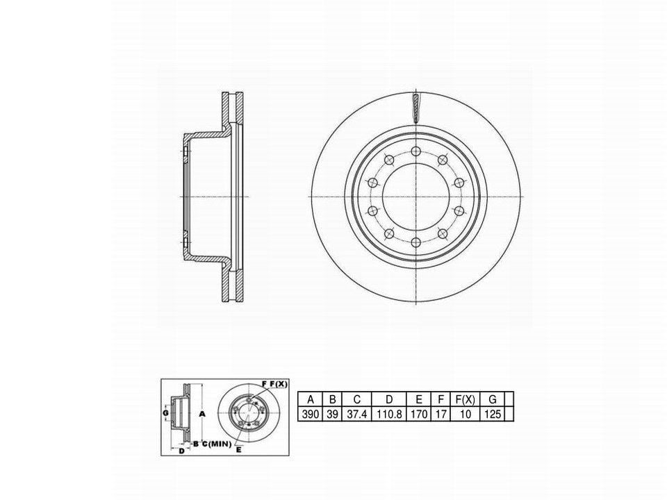 Winstop Brake Rotor, Front WS248651, Dodge Ram 4500 2010-2008