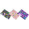 thumbnail image 1 of Juego de 3 papeles de regalo de 51 x 75 cm, hechos a mano, con diseños únicos para cajas de regalo y fiestas, color azul. azul rosa violeta, 1 of 8