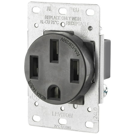 Leviton 279-S00 Single-Flush Range Receptacle