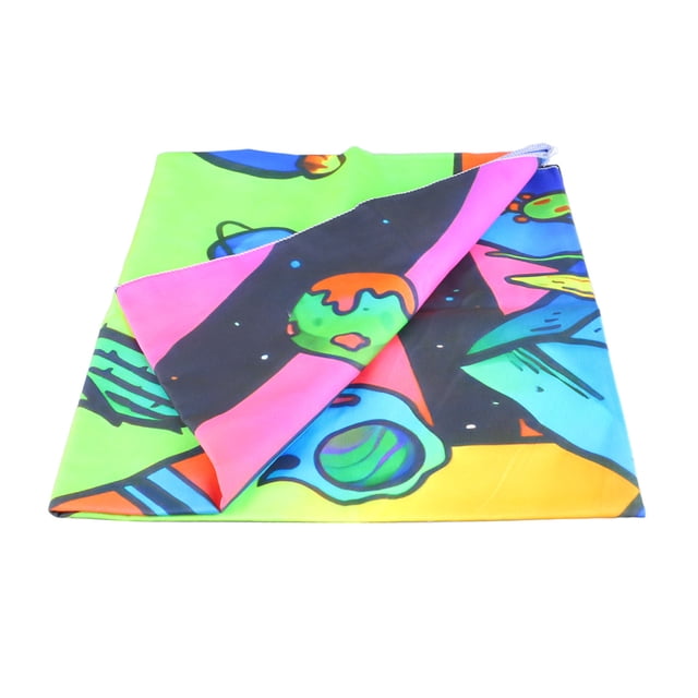 Tapiz De Luz Negra Con Calavera De Hongo Hecho Con Tecnología De Transferencia Térmica, Tapiz Fluorescente Suave Cosido A Mano Que No Destiñe Para Dormitorios,