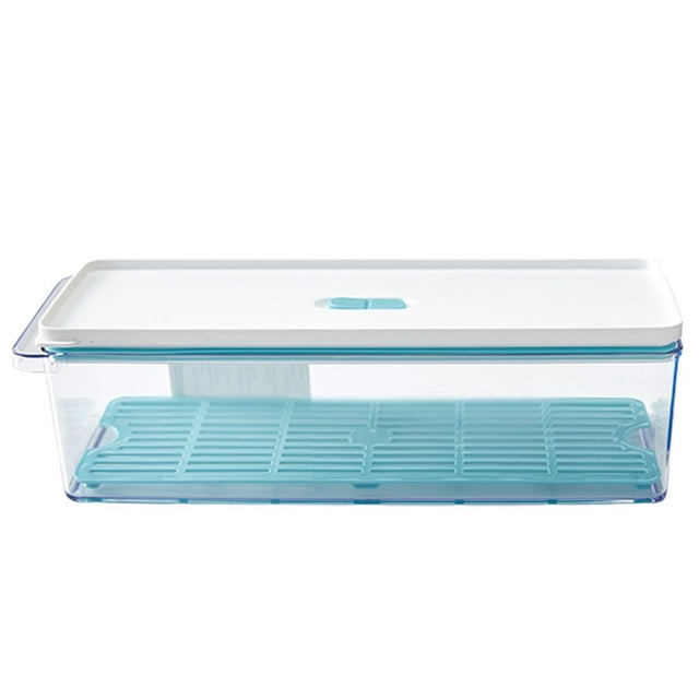 700ml/1100ml/1500ml/2300ml Storage Box with Lid Large Capacity Plastic Food Grade Visible Food Container Refrigerator Accessories