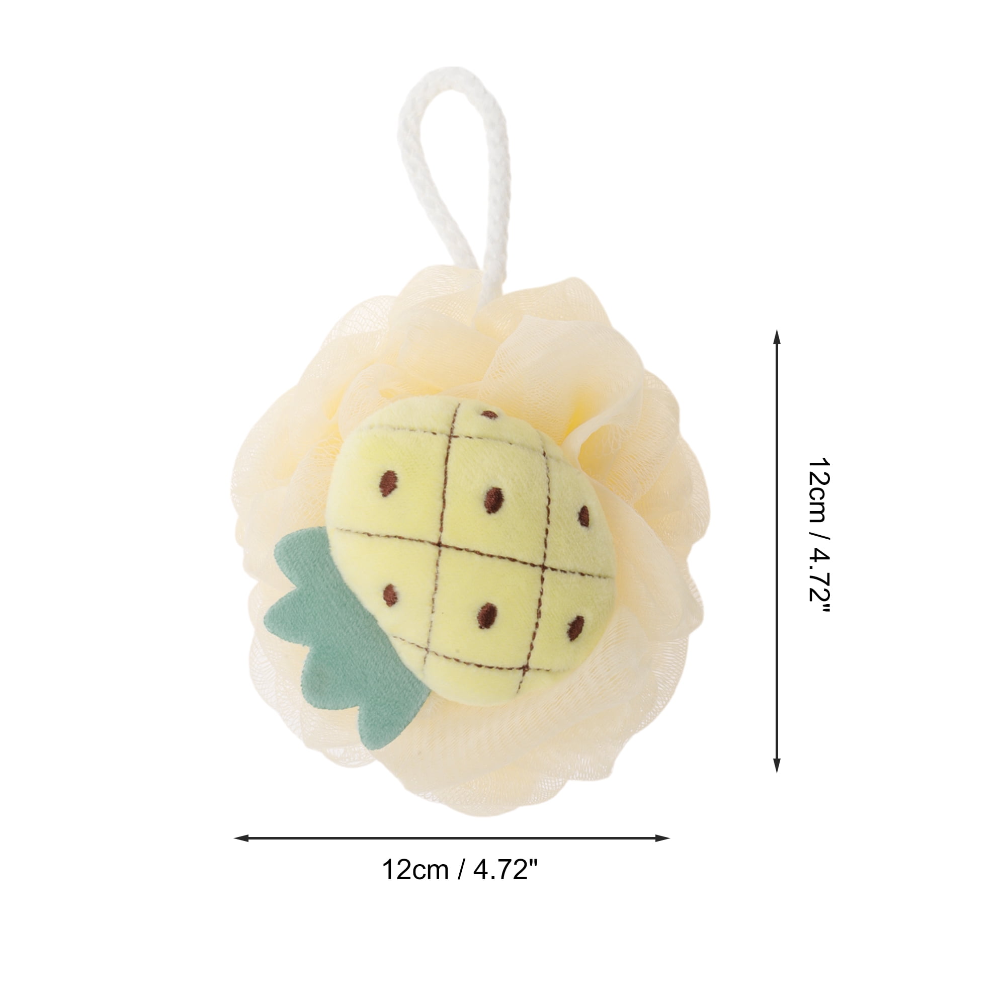 Unique Bargains Fruit Bath Shower Loofah Sponge 1 Pc Beige