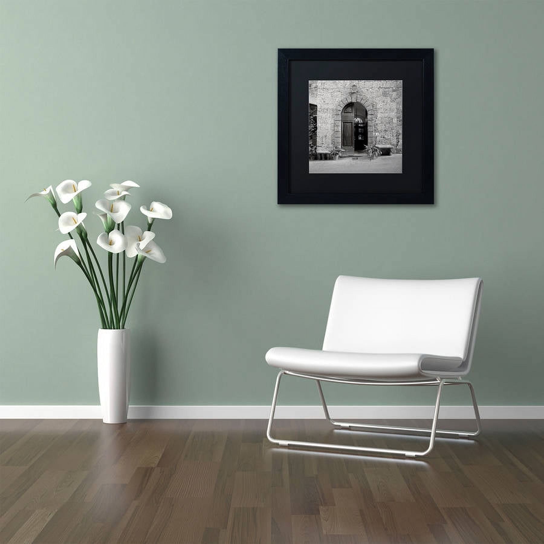 Trademark Fine Art "Tuscany I" Canvas Art by Alan Blaustein, Black Matte, Black Frame