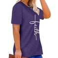 thumbnail image 2 of Anbech Christian Shirts Women Faith T Shirts Plus Size Graphic Shirts Oversized Short Sleeve Loose Tee, 2 of 9