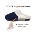 thumbnail image 3 of Women's Comfort Coral Fleece Memory Foam Slippers Fuzzy Plush Lining Slip-on Clog House Shoes for Indoor & Outdoor Use, 3 of 5