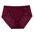 thumbnail image 6 of Elainilye Fashion Womens Panties Breathable Comfortable Soft and Sexy Lace Satin Underwear Briefs Panties,Purple, 6 of 9