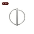 thumbnail image 3 of 4Pack 3/16" x 1-3/4" Linch Pin with Ring, Stainless Steel Round Linch Pin, Silver, 3 of 6