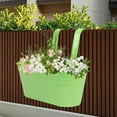 thumbnail image 6 of ZMKIAG Metal Iron Hanging Flower Pots for Railing Fence Outdoor Planter Hanging Bucket Pots Countryside Style Window Flower Plant Holder with 2 Hooks Home Decor, 6 of 7
