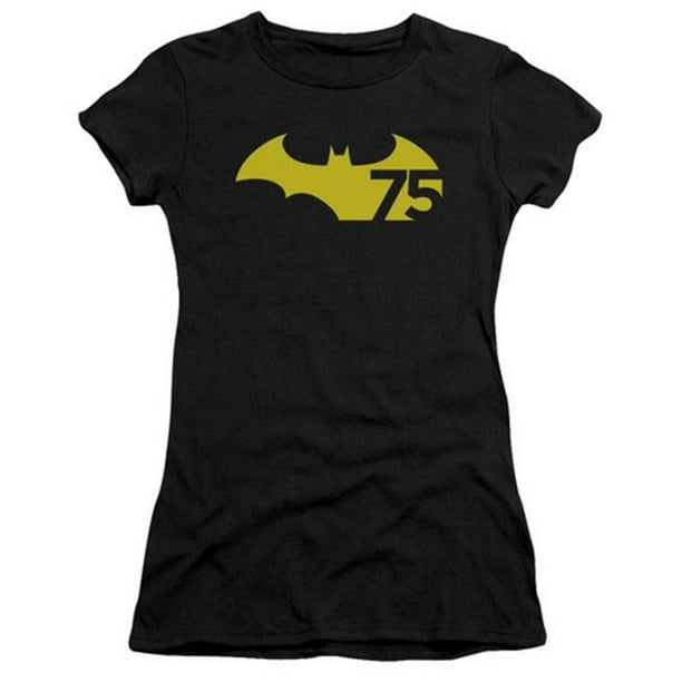 Batman-75 Logo 2 - T-Shirt à Manches Courtes - Noir&44; 2X