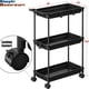 thumbnail image 3 of Carrito de almacenamiento con ruedas SIMPLE HOUSEWARE Standard de 3 niveles, negro, 3 of 9