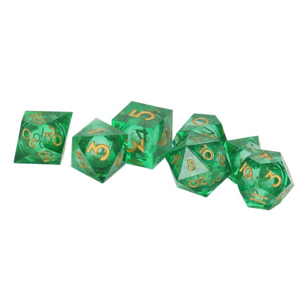 Juego de Dados DND de 7 Piezas Dados Poliédricos Transparentes para Juegos de Rol ANGGREK Otros