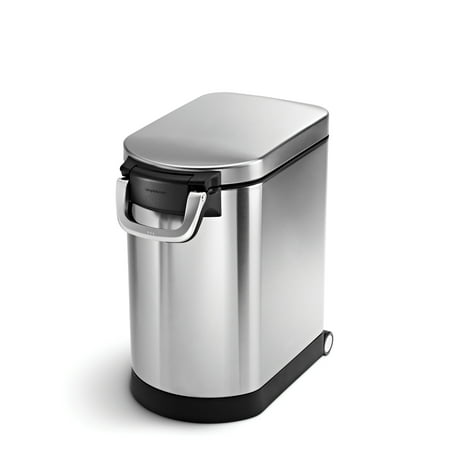 UPC: 0838810011622 | simplehuman 25 Liter Medium Pet Food Storage Container  Brushed Stainless Steel for Dog Food  Cat Food  and Bird Feed
