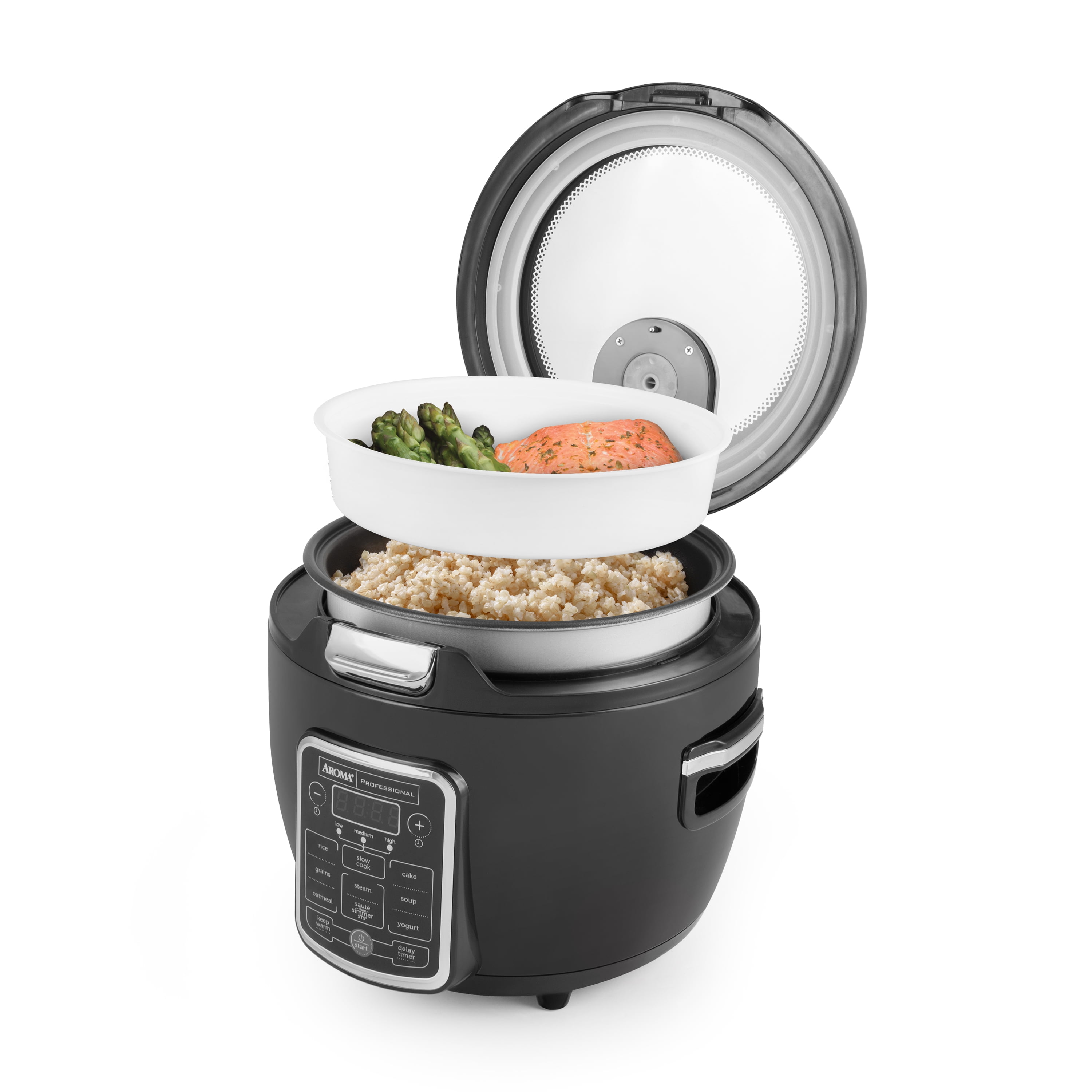 Aroma Housewares AROMA® Professional 20-Cup (Cooked) / 5Qt. Digital Rice  Cooker, Steamer, and Slow Cooker Pot with 10 Smart Cooking Modes, Including