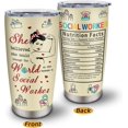thumbnail image 3 of Social Worker Gifts for Women Tumbler 20oz 1PC - Social Worker Gifts - Gifts for Social Workers - Social Worker Office Decor - School Social Worker Mug - Practitioner Birthday Gift Ideas Cup, 3 of 6