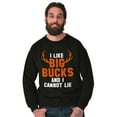 thumbnail image 3 of I Like Big Bucks Funny Hunting Men's Crewneck Sweatshirt Brisco Brands S, 3 of 5
