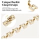 thumbnail image 4 of Correa para Apple Watch MOINSPIRE Bling Diamond Clover para mujer, dorada, 4 of 8