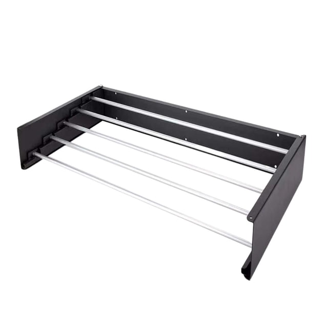 DOLITY Clothes Drying Rack, Clothes Hanger, Closet Rod, Multipurpose Telescopic Clothes Black