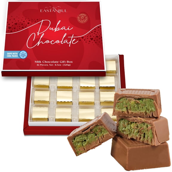 Eastanbul Dubai Chocolate Bar with Pistachio Cream and Kataifi, 11.3oz