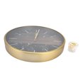 thumbnail image 2 of Reloj colgante de pared, moderno Kit de reloj silencioso de Metal galvanizado para el hogar, cafetería, tienda, Bar, negro, 2 of 14