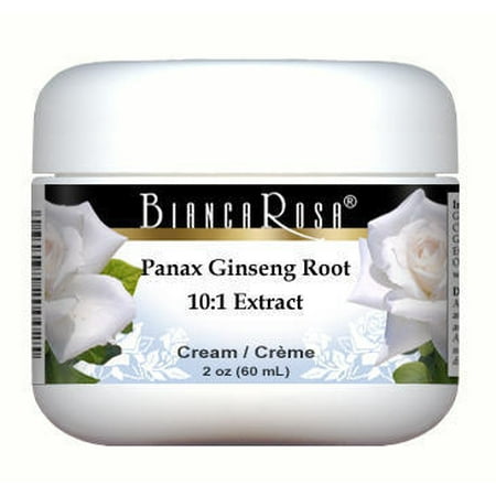 Extra Strength Panax Ginseng Root 10:1 Extract (30% Ginsenosides) Cream (2 oz, ZIN: