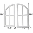 thumbnail image 3 of Sintosin Farmhouse Arch Window Frames - Wooden Wall Decor for Living Room, Entryway, Bedroom - 30 Inch, 2 Pieces, 3 of 10