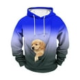 thumbnail image 2 of Yievot Dog Pouch Hoodies for Men Kangaroo Pocket Cat Pouch Sweatshirts Gradient Color Pet Carrier Pullover Pet Holder Long Sleeve Tops, 2 of 5